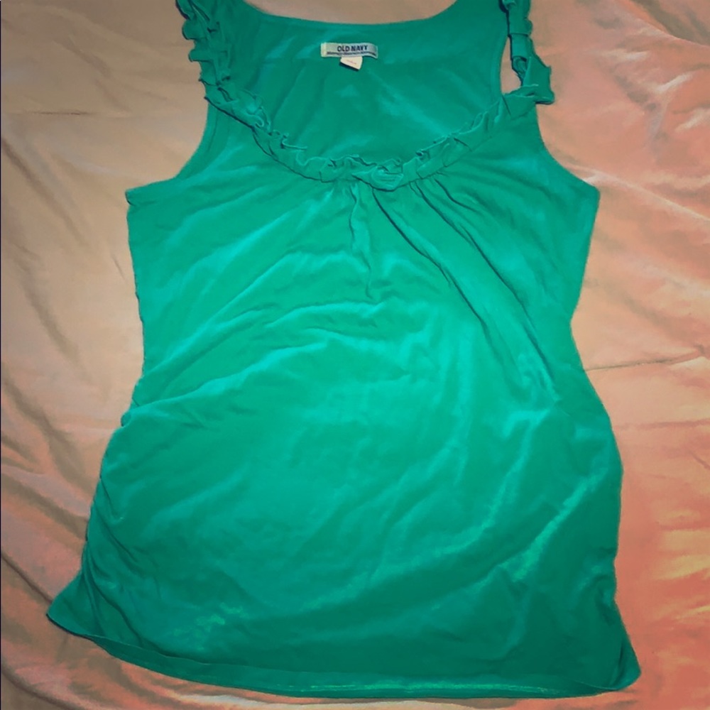 Green Old Navy maternity tank